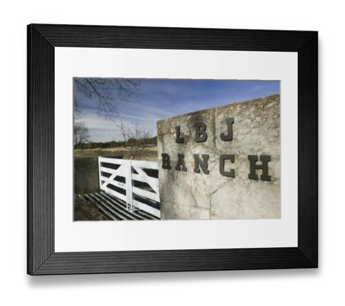 Framed Print : USA, TEXAS, Hill Country, Johnson City: LBJ Ranch, Former Texas White House of President Lyndon B Framed Print : USA, TEXAS, Hill Country, Johnson City: LBJ Ranch, Former Texas White House of President Lyndon B