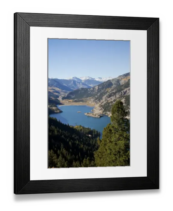Framed Print : CO, Gunnison National Forest, Lake San Cristobal