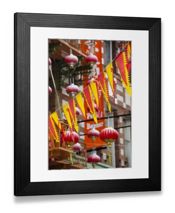 Framed Print : USA, California, San Francisco, Chinatown, Chinese street lanterns