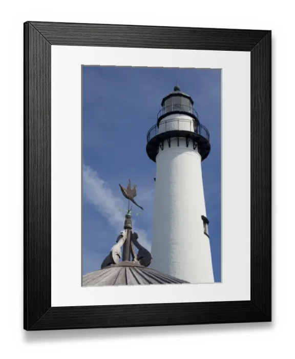 Framed Print : Georgia, St. Simons Island. Historic St. Simons Island Lighthouse, c. 1872. (MR) Framed Print : Georgia, St. Simons Island. Historic St. Simons Island Lighthouse, c. 1872. (MR)
