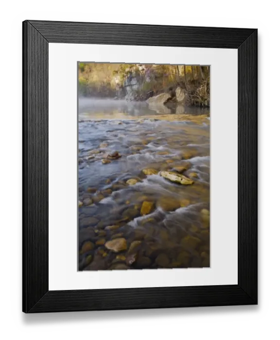 Framed Print : Sunrise at Roark Bluff, Steel Creek access, Buffalo River, Buffalo National River