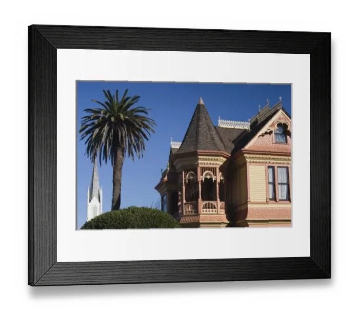 Framed Print : USA, California, Northern California, North Coast, Ferndale, 1898 Gingerbread Mansion Framed Print : USA, California, Northern California, North Coast, Ferndale, 1898 Gingerbread Mansion
