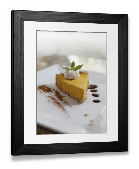 Framed Print : Pumpkin Cheesecake Framed Print : Pumpkin Cheesecake