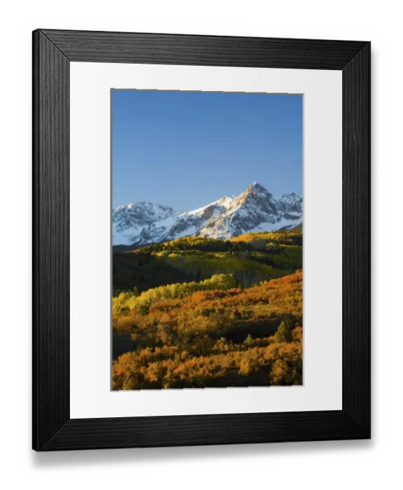 Framed Print : USA, Colorado, Dallas Divide, Sunrise on the Mt. Sneffles with Autumn Colors Framed Print : USA, Colorado, Dallas Divide, Sunrise on the Mt. Sneffles with Autumn Colors