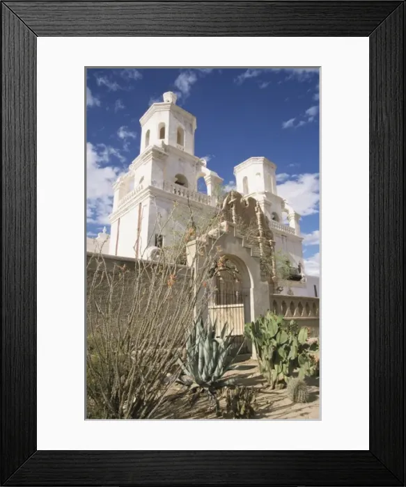 Framed Print : Mission San Xavier del Bac, founded 1700, Tucson, Arizona, United States Framed Print : Mission San Xavier del Bac, founded 1700, Tucson, Arizona, United States