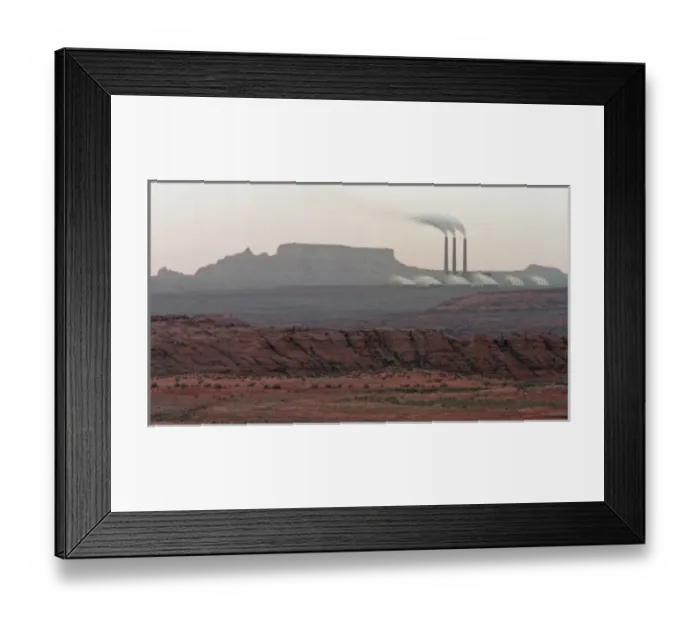 Framed Print : USA, Arizona, Page. Navajo Generating Station, a coal-fired powerplant with a power Framed Print : USA, Arizona, Page. Navajo Generating Station, a coal-fired powerplant with a power