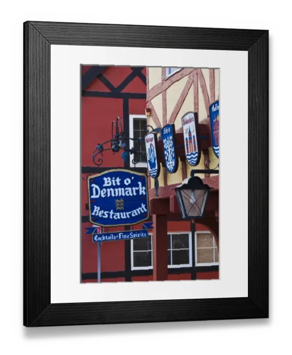Framed Print : USA, California, Southern California, Solvang, Danish Heritage town Framed Print : USA, California, Southern California, Solvang, Danish Heritage town