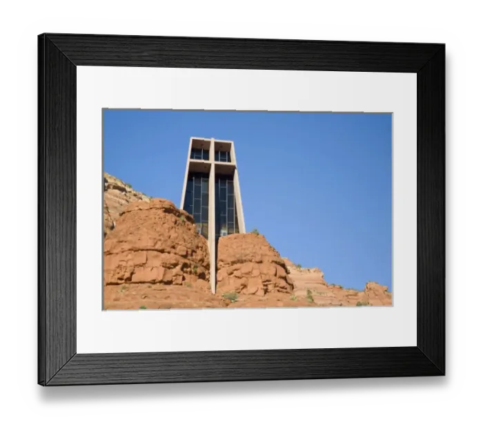 Framed Print : AZ, Arizona, Sedona, Red Rock Country, Chapel of the Holy Cross, designed by Marguerite Framed Print : AZ, Arizona, Sedona, Red Rock Country, Chapel of the Holy Cross, designed by Marguerite