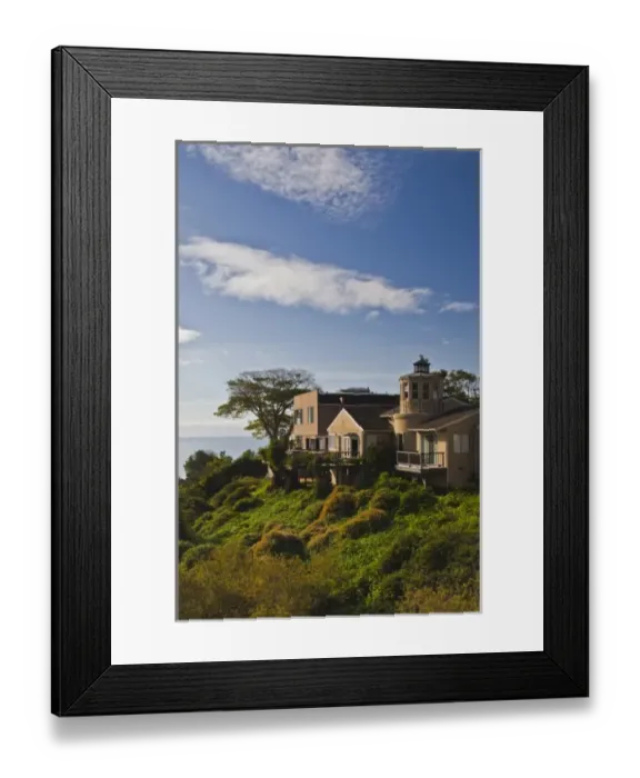 Framed Print : USA, California, Southern California, Santa Barbara, houses by La Mesa Park Framed Print : USA, California, Southern California, Santa Barbara, houses by La Mesa Park