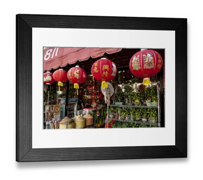 Framed Print : Store entrance in Chinatown, Los Angeles, California Framed Print : Store entrance in Chinatown, Los Angeles, California
