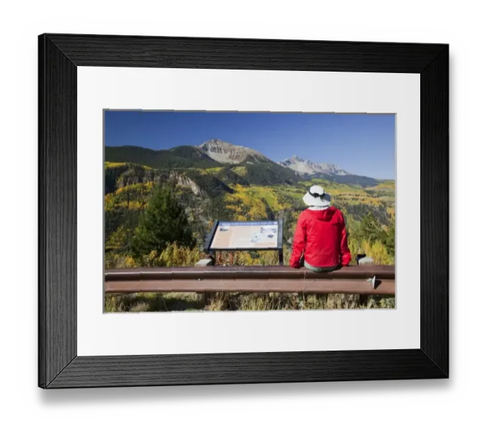 Framed Print : USA, Colorado, Uncompahgre National Forest, along highway 145, Sunshine Mountain Framed Print : USA, Colorado, Uncompahgre National Forest, along highway 145, Sunshine Mountain