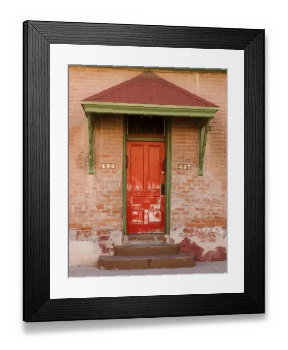 Framed Print : USA, Arizona, Tuscon. Red door, Barrio Libre Framed Print : USA, Arizona, Tuscon. Red door, Barrio Libre