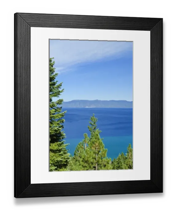 Framed Print : USA, California, Lake Tahoe scenic