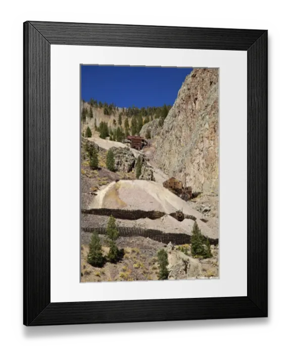 Framed Print : USA, Colorado, Creede, Bachelor Historic Tour, Commodore Mine Framed Print : USA, Colorado, Creede, Bachelor Historic Tour, Commodore Mine