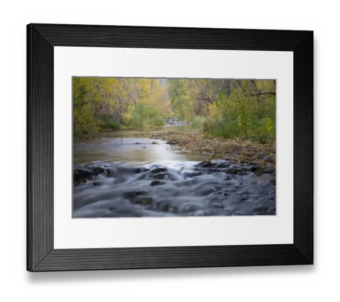 Framed Print : AZ, Arizona, Oak Creek Canyon, Oak Creek and trees with fall color Framed Print : AZ, Arizona, Oak Creek Canyon, Oak Creek and trees with fall color