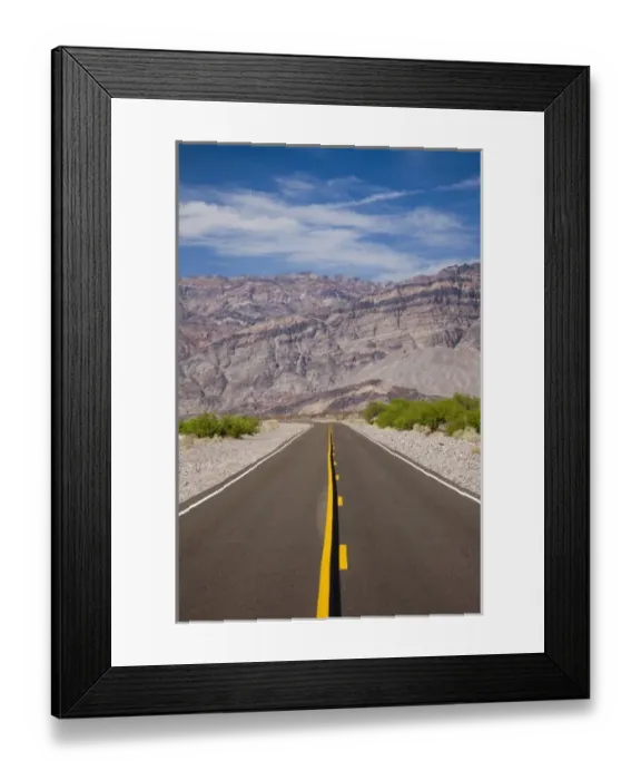 Framed Print : USA, California, Death Valley National Park, Scottys Castle Road