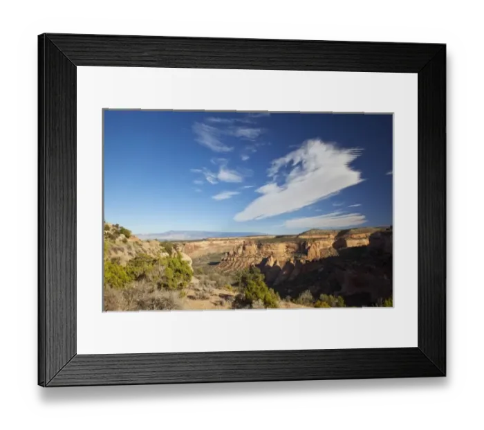 Framed Print : USA, Colorado, Colorado National Monument, Ute Canyon