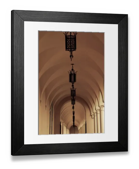 Framed Print : USA, Florida, Sarasota, Ringling Museum, Museum of Art, archway