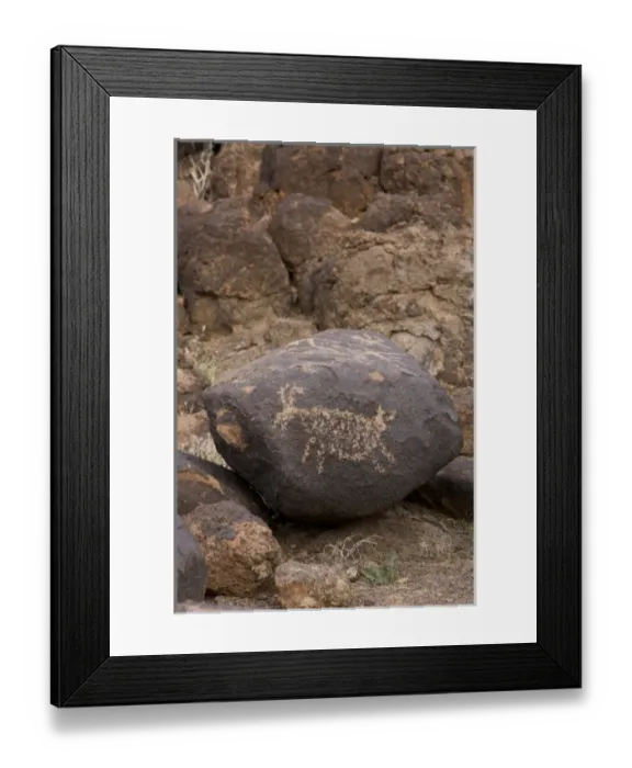 Framed Print : North America, USA, Arizona, Painted Rock Petroglyph Site. Petroglyphs pecked into boulders Framed Print : North America, USA, Arizona, Painted Rock Petroglyph Site. Petroglyphs pecked into boulders