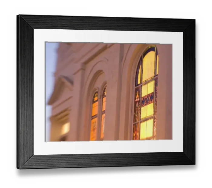 Framed Print : Tucson, Arizona. Facade of historic Jewish synagogue (temple. )