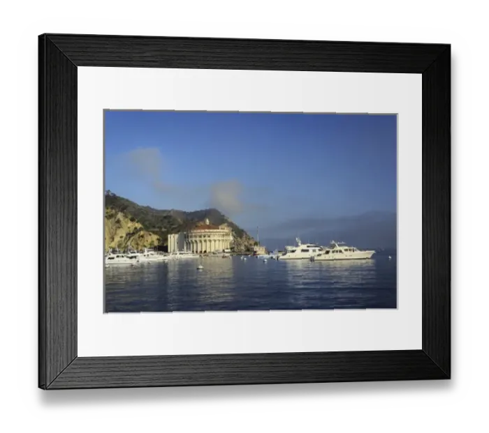 Framed Print : Boats anchored in Catalina Harbor, Catalina Island, California Framed Print : Boats anchored in Catalina Harbor, Catalina Island, California