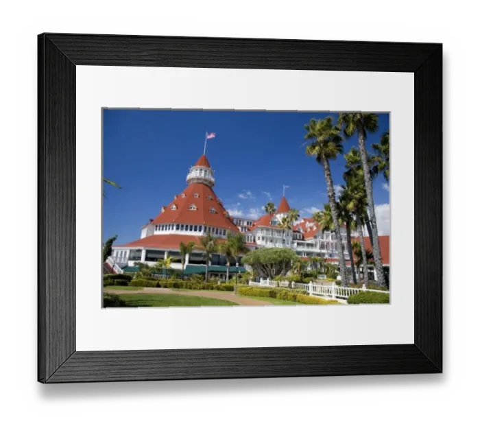 Framed Print : Hotel del Coronado on Coronado Island near San Diego, California