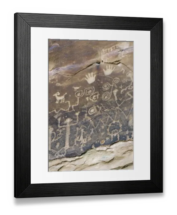 Framed Print : Petroglyphs along the Petroglyph Point Trail, Mesa Verde National Park, Colorado, USA Framed Print : Petroglyphs along the Petroglyph Point Trail, Mesa Verde National Park, Colorado, USA