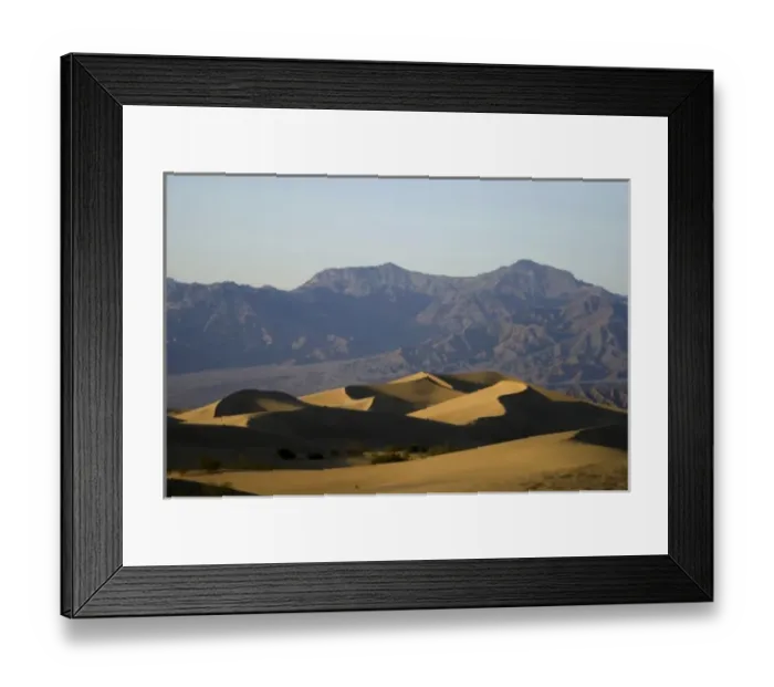 Framed Print : Mesquite Flats Sand Dunes, Death Valley National Park, California, US