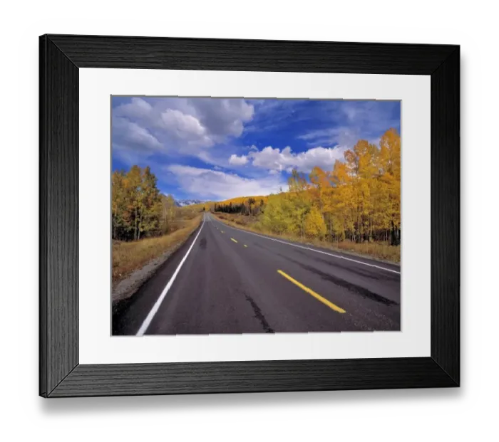 Framed Print : USA, Colorado, Red Mountain Pass. The colors of autumn fill this view of Highway 550 Framed Print : USA, Colorado, Red Mountain Pass. The colors of autumn fill this view of Highway 550