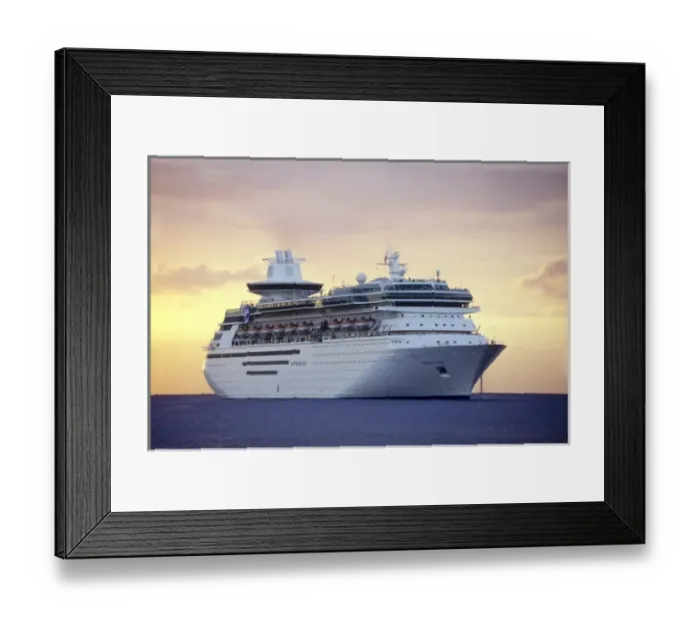 Framed Print : Cruise ship near Miami, Florida, USA Framed Print : Cruise ship near Miami, Florida, USA