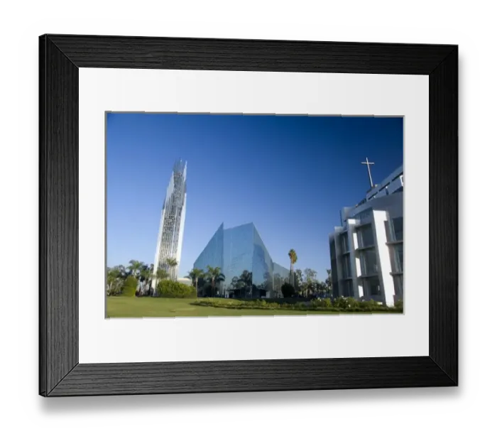 Framed Print : California, Garden Grove. Dr. Robert Schullers Crystal Cathedral Framed Print : California, Garden Grove. Dr. Robert Schullers Crystal Cathedral
