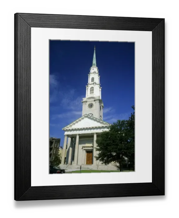 Framed Print : Infependent Presbyterian Church in Savannah, Georgia Framed Print : Infependent Presbyterian Church in Savannah, Georgia