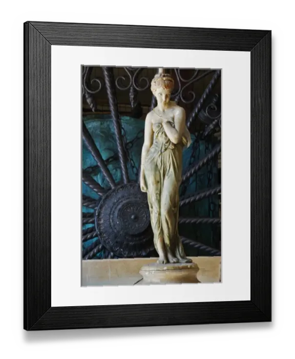 Framed Print : Statue in salvage yard, Palm Beach, Florida Framed Print : Statue in salvage yard, Palm Beach, Florida