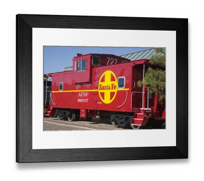 Framed Print : AZ, Arizona, Williams, home of the Grand Canyon Railway, old red caboose Framed Print : AZ, Arizona, Williams, home of the Grand Canyon Railway, old red caboose