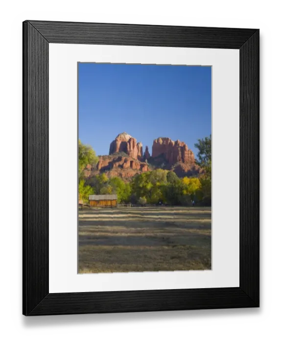 Framed Print : AZ, Arizona, Sedona, Crescent Moon Recreation Area, Red Rock Crossing; Cathedral Rock Framed Print : AZ, Arizona, Sedona, Crescent Moon Recreation Area, Red Rock Crossing; Cathedral Rock