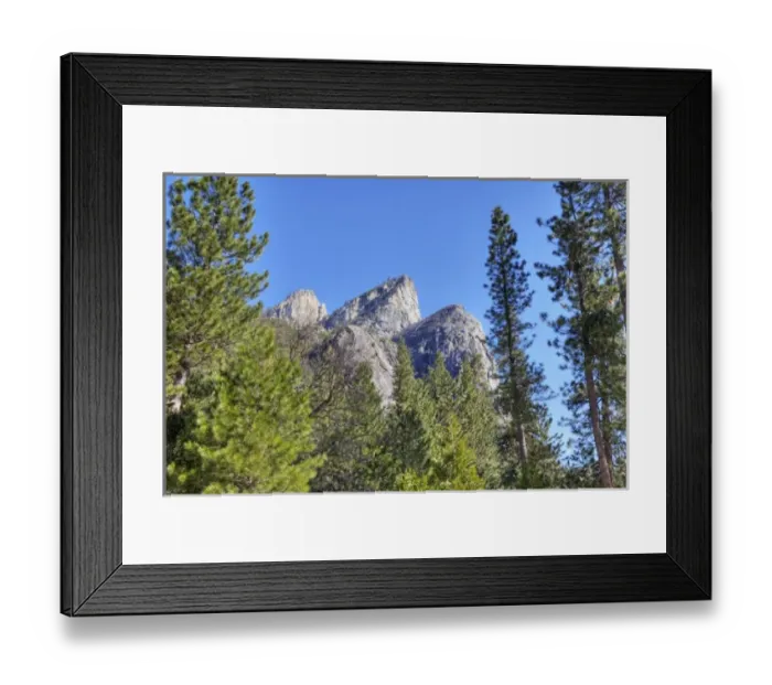Framed Print : CA, Yosemite NP, Three Brothers Framed Print : CA, Yosemite NP, Three Brothers