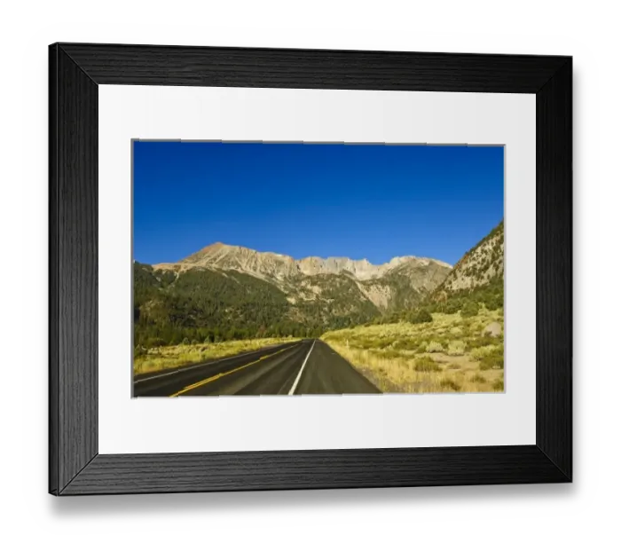Framed Print : Tioga  /  Big Oak Flat Road National Scenic Byway into Yosemite National Park, California