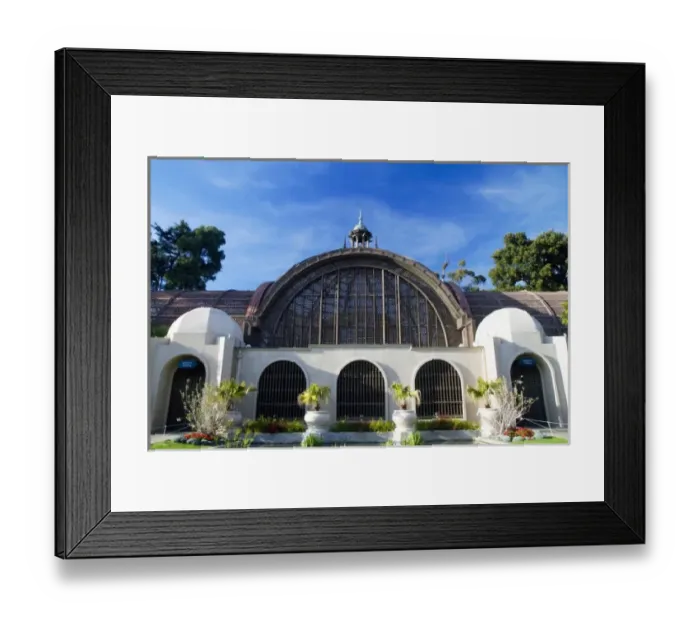 Framed Print : The Botanical Building and Reflection Pond in the El Prado area of Balboa Park, San Diego Framed Print : The Botanical Building and Reflection Pond in the El Prado area of Balboa Park, San Diego