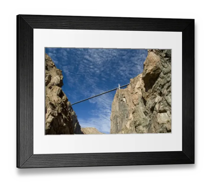 Framed Print : Colorado, Canon City, Royal Gorge Railroad. Views from the train, Royal Gorge Bridge Framed Print : Colorado, Canon City, Royal Gorge Railroad. Views from the train, Royal Gorge Bridge