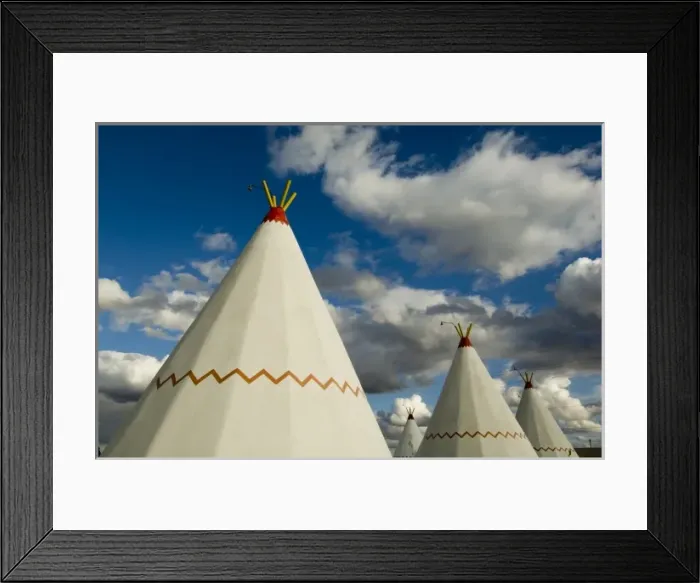 Framed Print : Arizona, Holbrook, Teepee rooms, Wigwam Motel, built 1950, Old Route 66