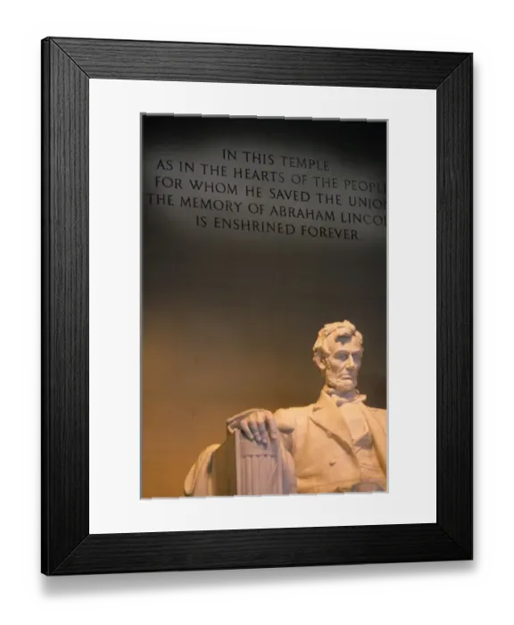 Framed Print : The Lincoln Memorial in Washington DC Framed Print : The Lincoln Memorial in Washington DC