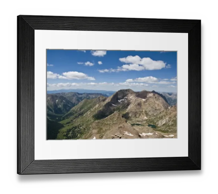 Framed Print : Mount Elous from Windom Peak, Weminuche Wilderness, Needle Range, San Juan National Forest Framed Print : Mount Elous from Windom Peak, Weminuche Wilderness, Needle Range, San Juan National Forest