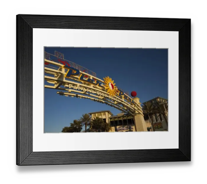 Framed Print : USA, Florida, Florida Panhandle, Panama City Beach, Pier Park Mall entrance off Front Beach Road Framed Print : USA, Florida, Florida Panhandle, Panama City Beach, Pier Park Mall entrance off Front Beach Road