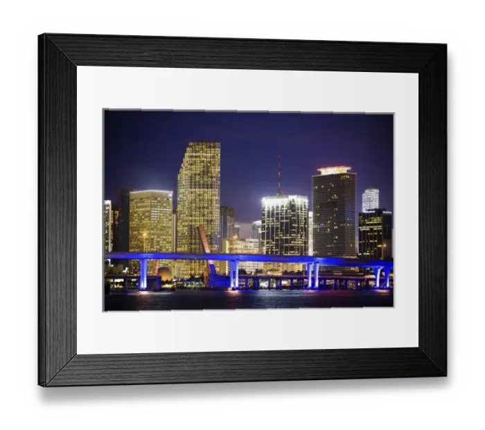 Framed Print : View of downtown Miami, Florida, USA Framed Print : View of downtown Miami, Florida, USA