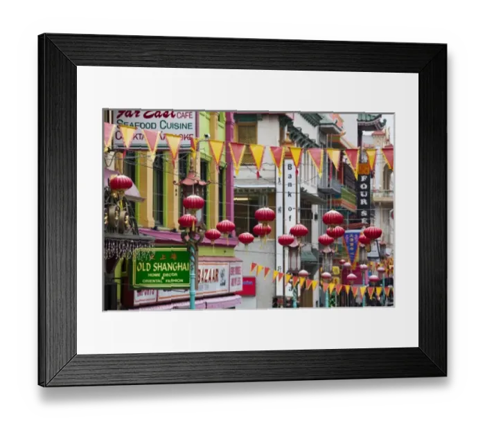 Framed Print : USA, California, San Francisco, Chinatown, Chinese street lanterns Framed Print : USA, California, San Francisco, Chinatown, Chinese street lanterns
