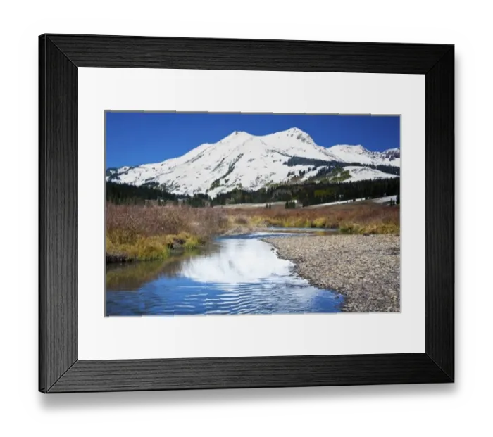 Framed Print : USA, Colorado, Autumn Along the East River with Gothic Mountain