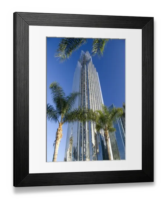Framed Print : California, Garden Grove. Dr. Robert Schullers Crystal Cathedral
