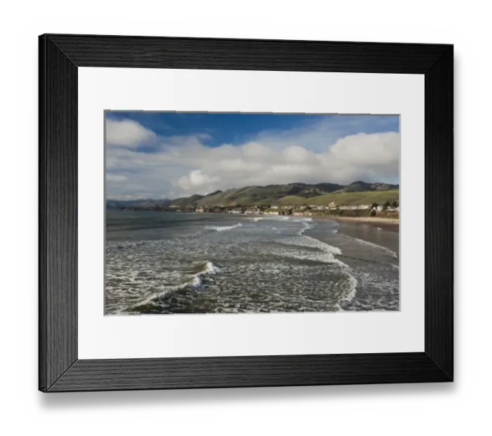 Framed Print : USA, California, Southern California, Pismo Beach, beachfront Framed Print : USA, California, Southern California, Pismo Beach, beachfront