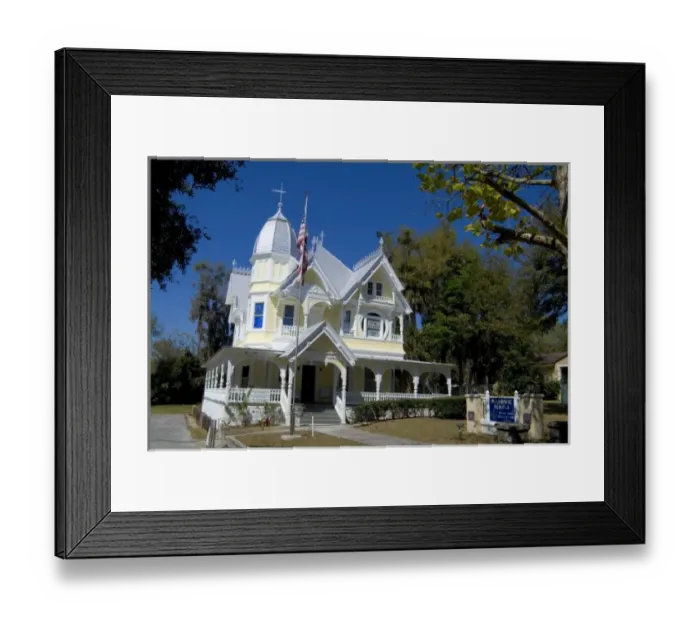 Framed Print : 1890s Donnelly House in Mount Dora Florida