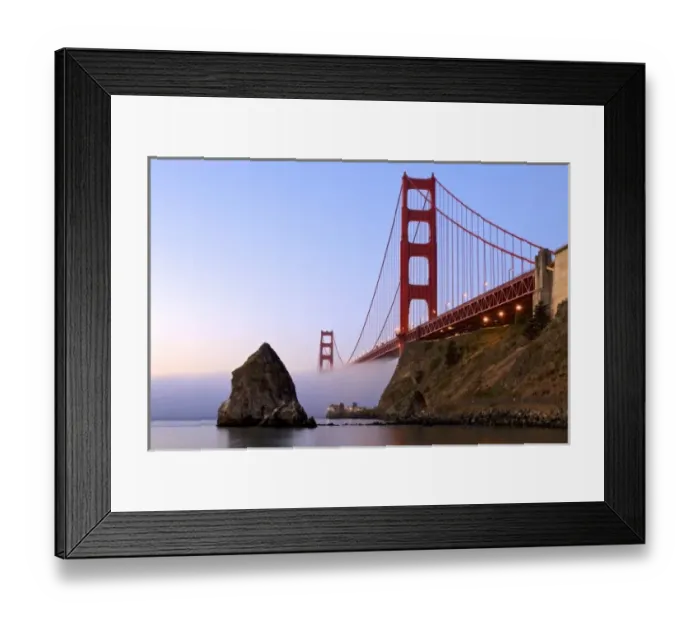 Framed Print : USA, California, San Francisco. Golden Gate Bridge
